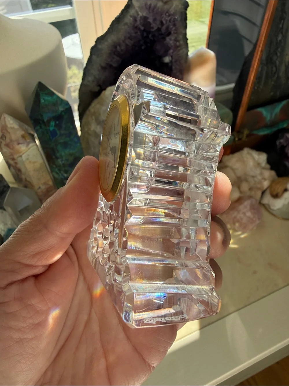 Waterford crystal mantel